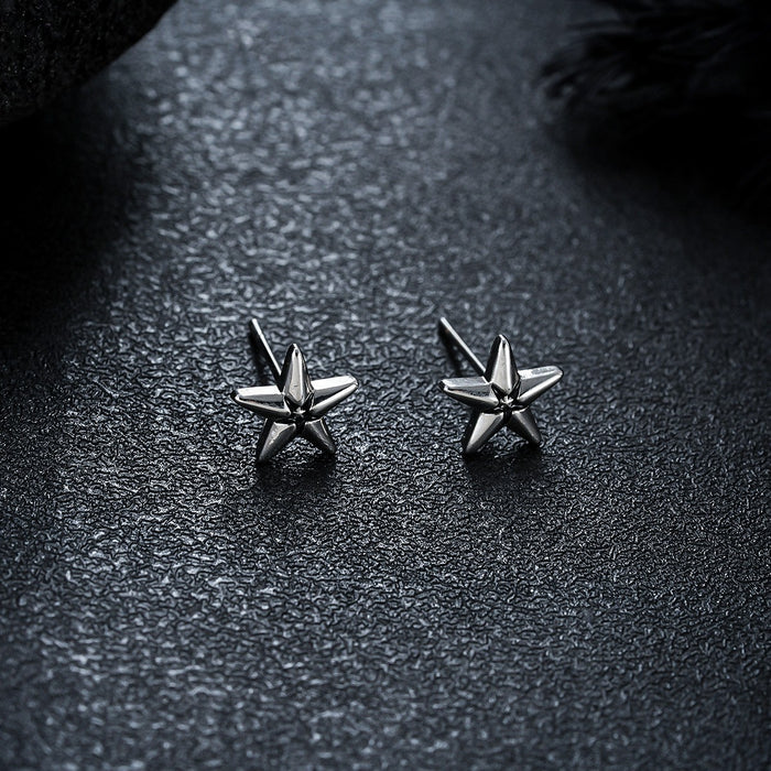 Puces d'Oreille Homme Etoile Clou (Paire)