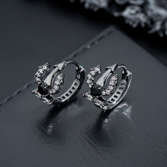 Boucles d'Oreille Homme Zircon (Paire)