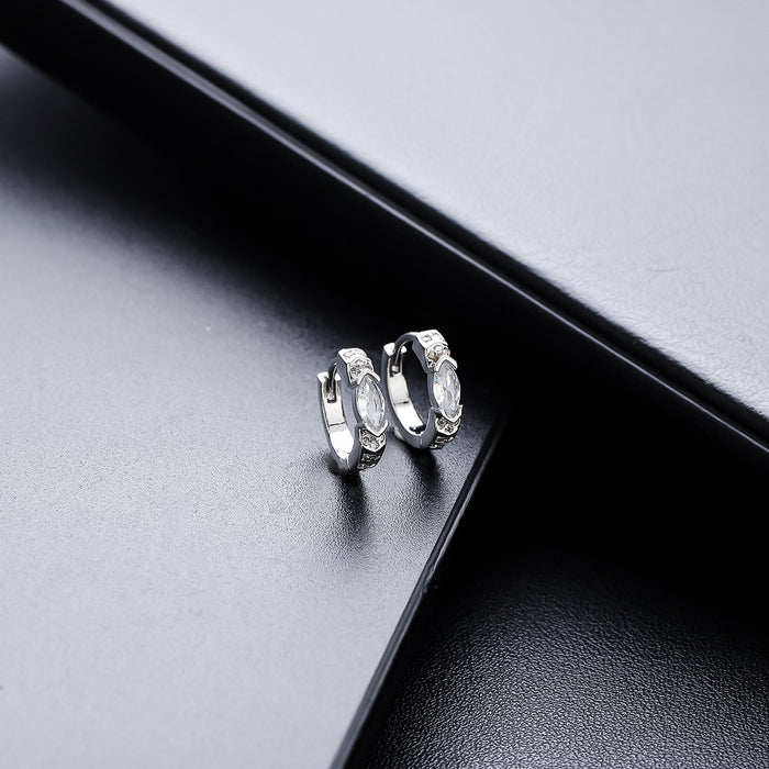 Boucles d'Oreille Homme Zircon (Paire)