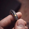 Bague Ajustable Écailles de Dragon en Argent (925) Taille Ajustable