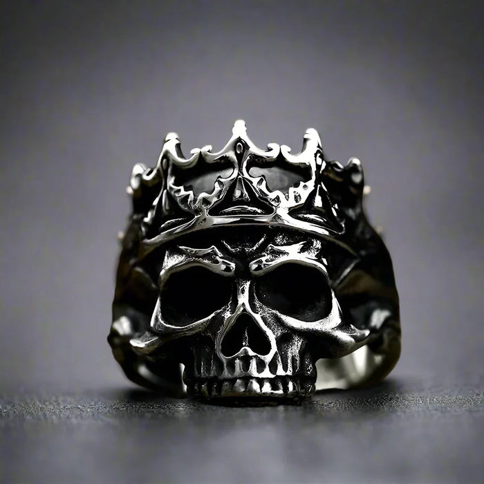 Bague Biker Homme Rock ROI DE LA MORT