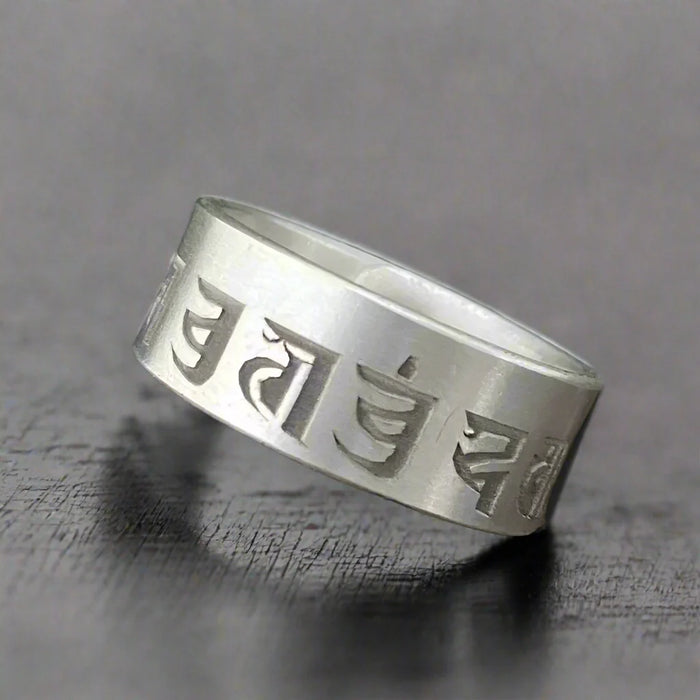 Bague Indienne Homme Ajustable ARGENTÉE