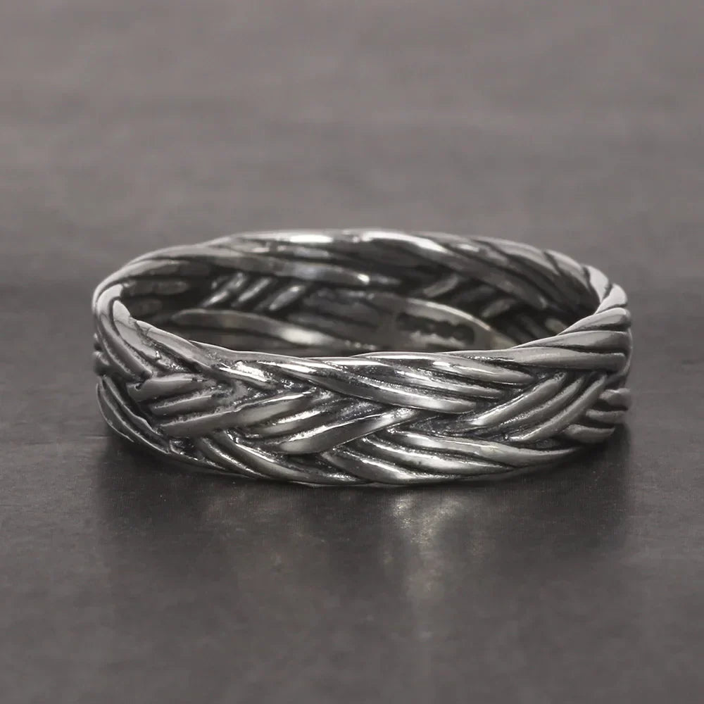Bague Argent 925 Tressée