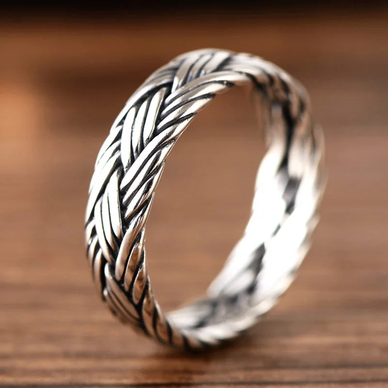Bague Argent 925 Tressée - 3 Lines / 8
