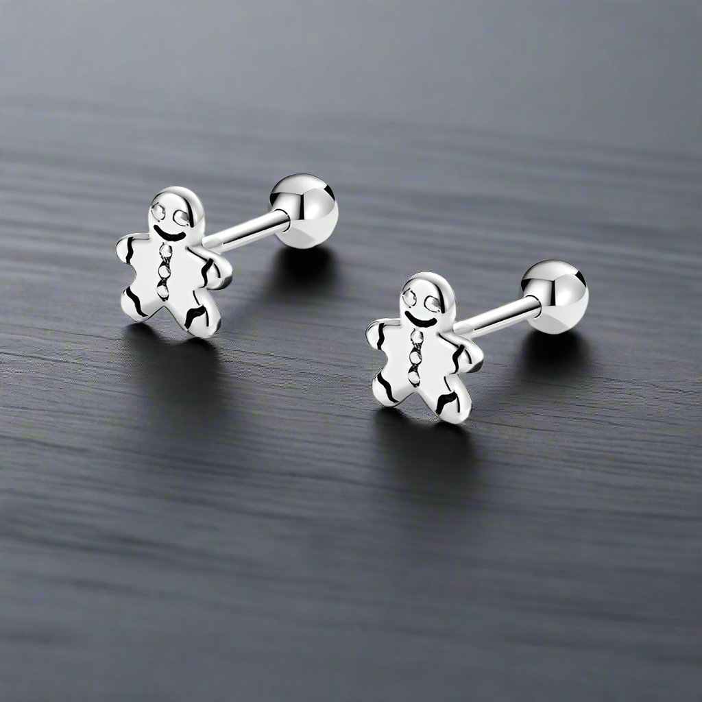 Boucle d’Oreille Bonhomme PAIN D’ÉPICE (Paire)