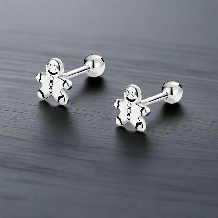 Boucle d'Oreille Bonhomme PAIN D'ÉPICE (Paire)