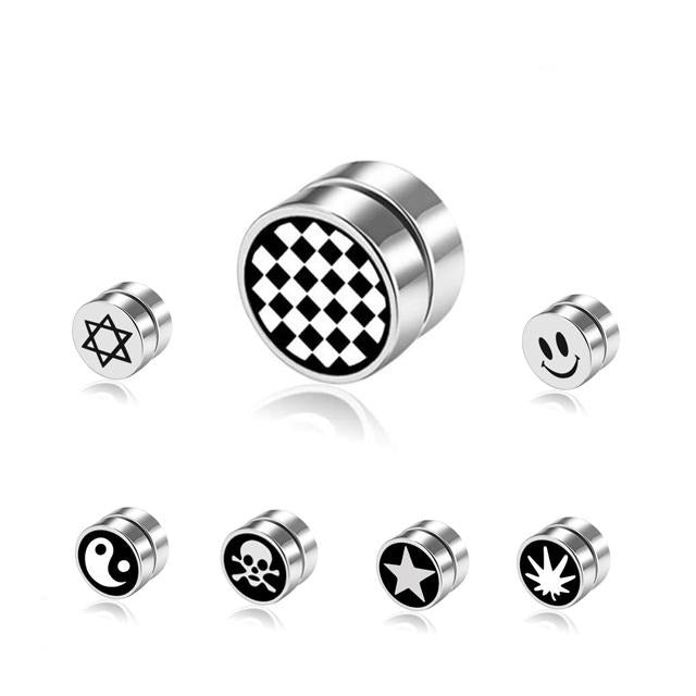 Boucle d'oreille homme a aimant