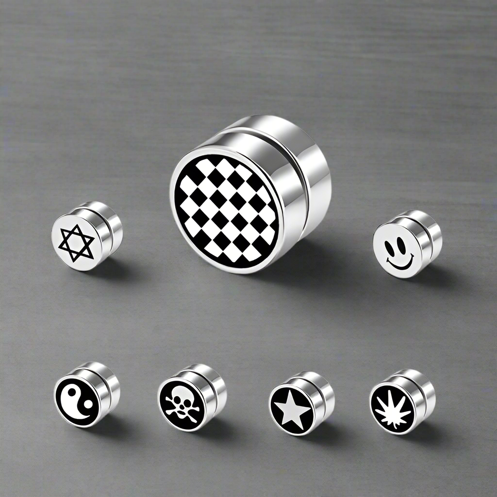 Boucle d’Oreille Homme À AIMANT (Paire)