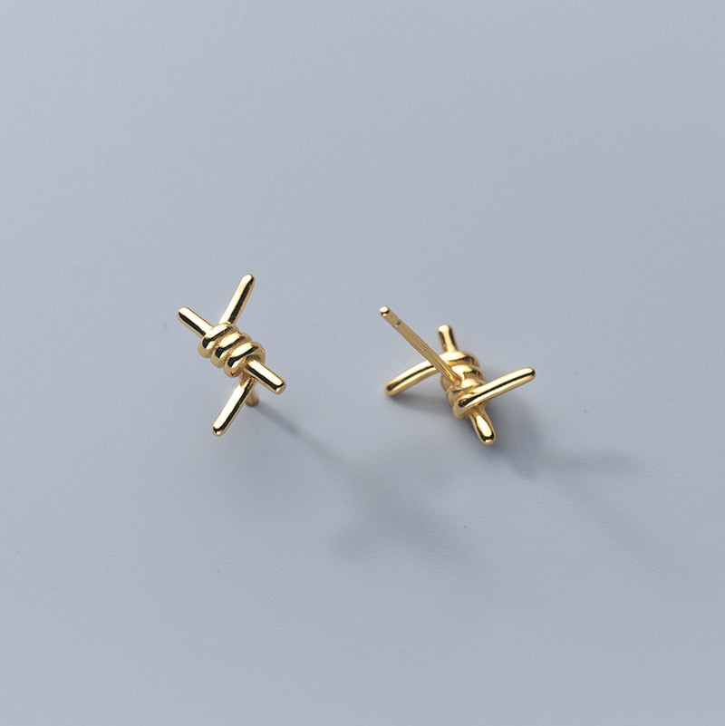 Boucle d’Oreille Homme BARBELÉ (Paire)