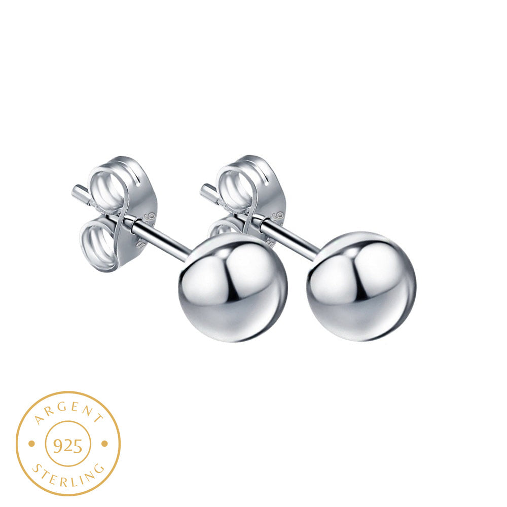 Boucle d'oreille homme boule