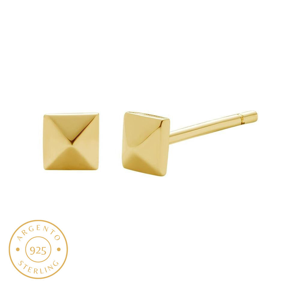 Boucle d'Oreille Homme Carré