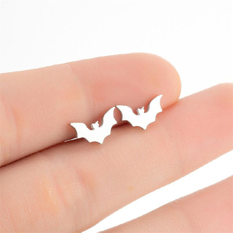 Boucle d’Oreille Homme CHAUVE-SOURIS (Paire)