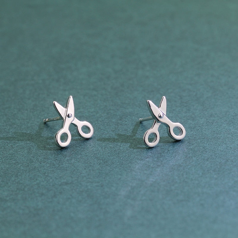 Boucles d'oreilles ciseaux pour hommes