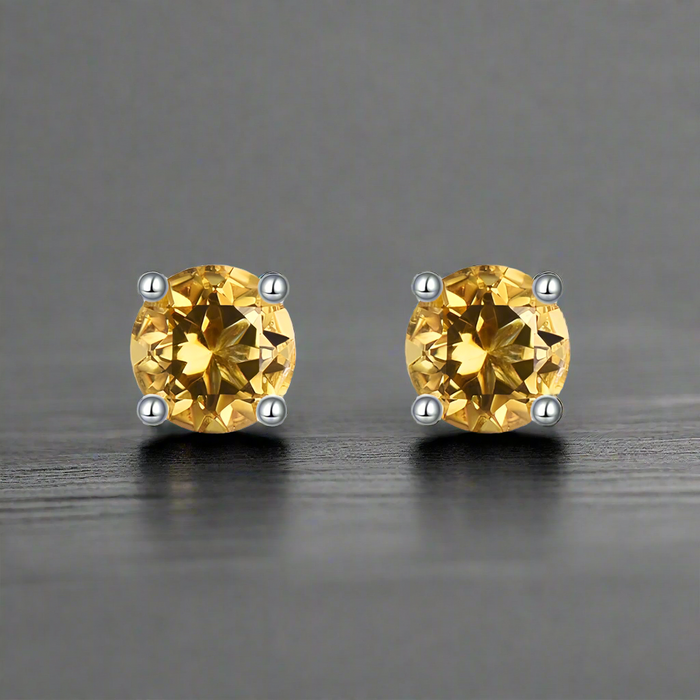 Boucle d'Oreille Homme CITRINE (Paire)