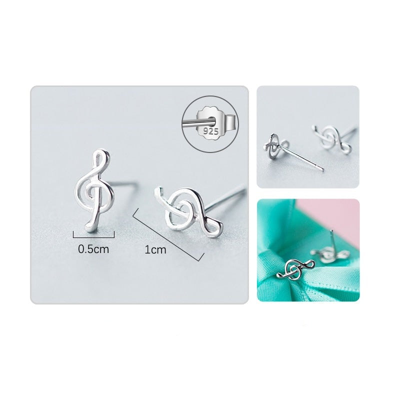 Boucle d’Oreille Homme CLÉ DE SOL (Paire)