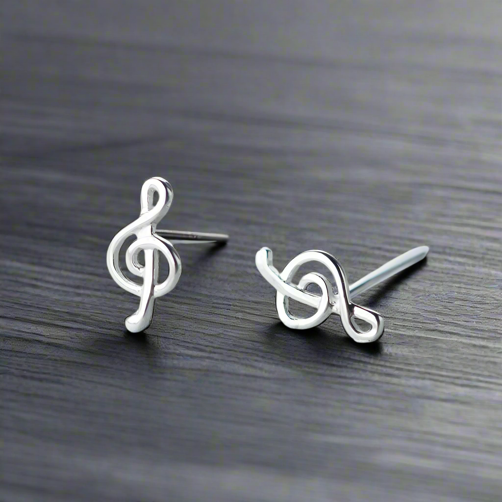 Boucle d’Oreille Homme CLÉ DE SOL (Paire)