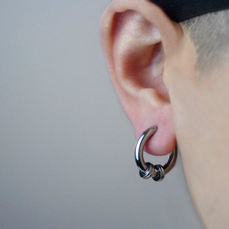 Boucle d’Oreille Homme CLIP (Paire)