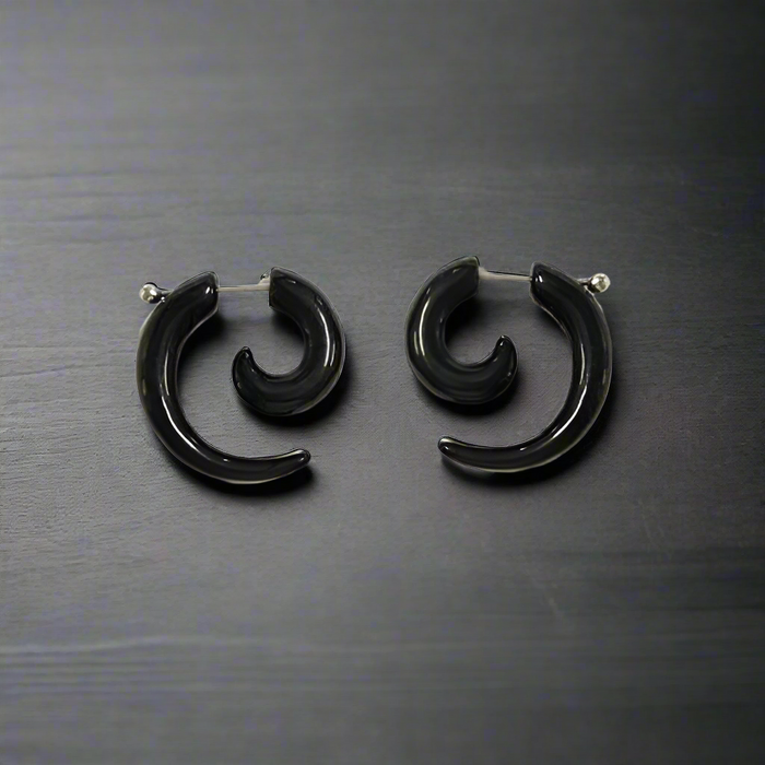 Boucle d'Oreille Homme CORNE (Paire)
