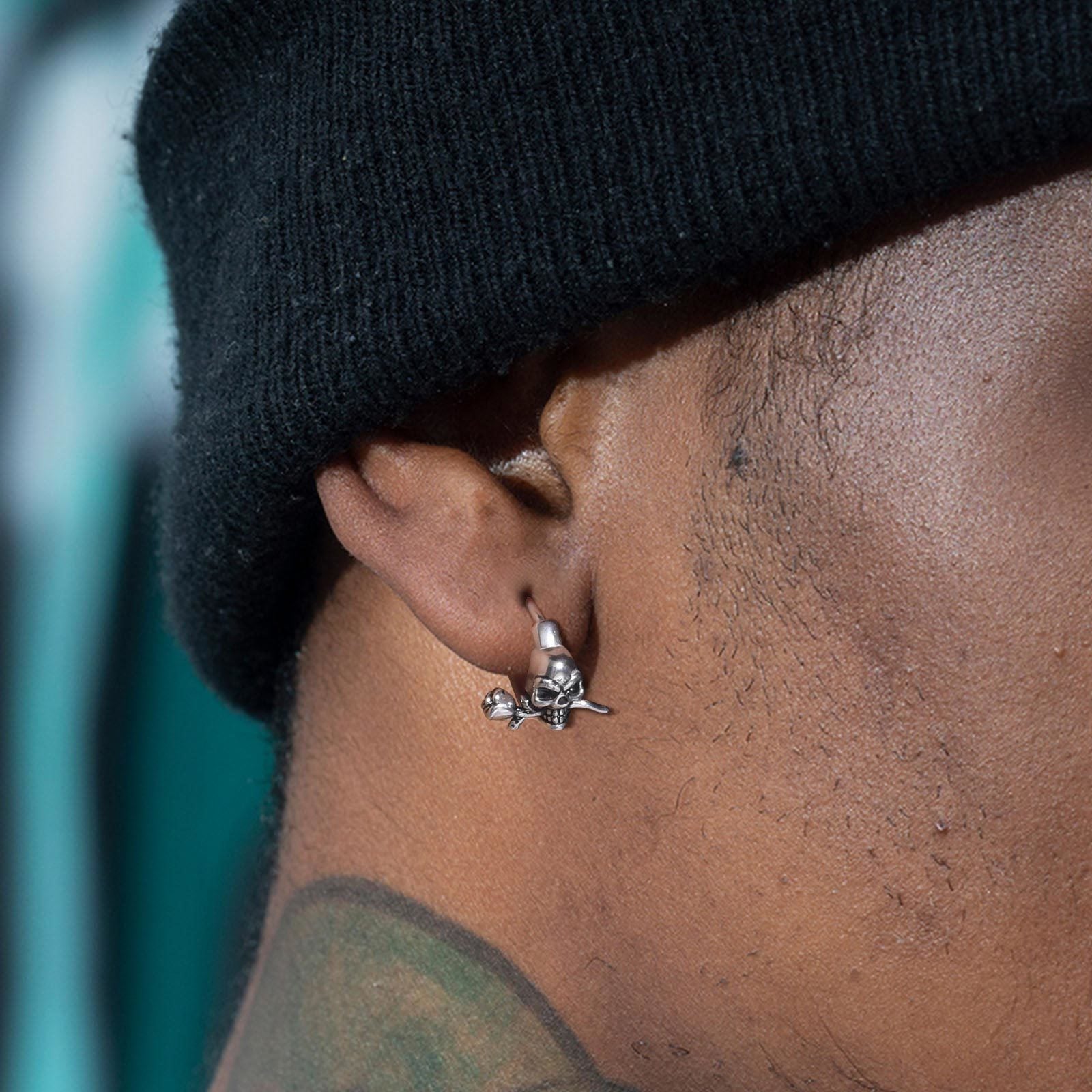 Boucle d’Oreille Homme CRÂNE