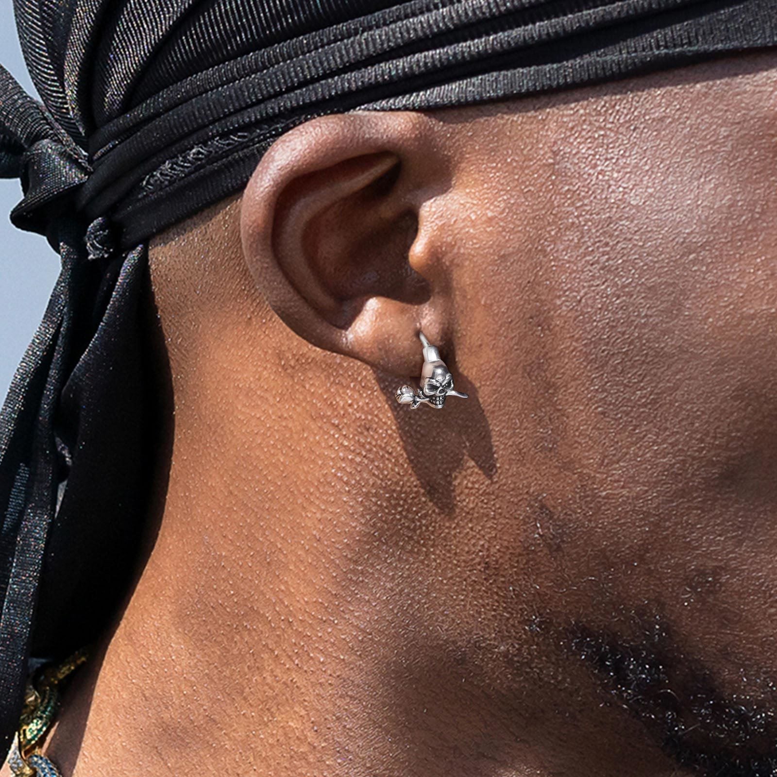 Boucle d’Oreille Homme CRÂNE