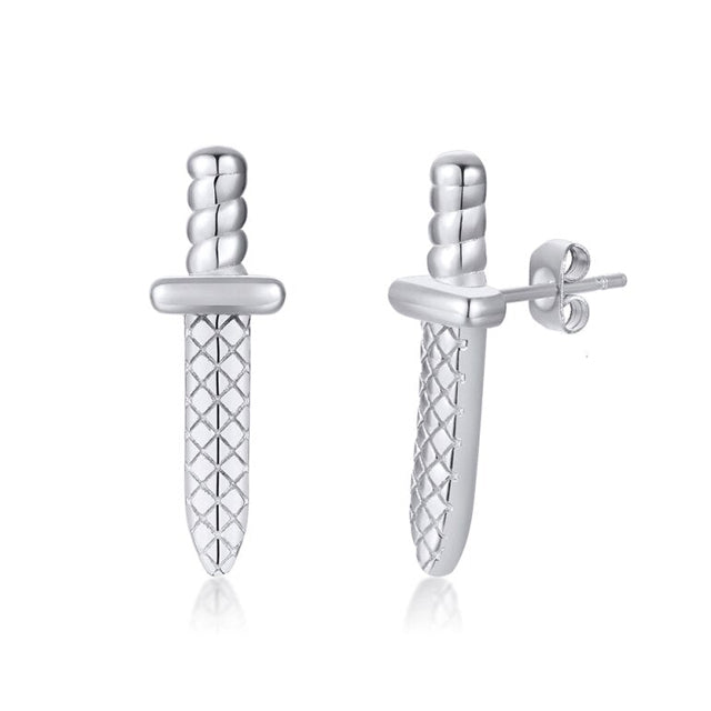 Boucle d'oreille homme poignard