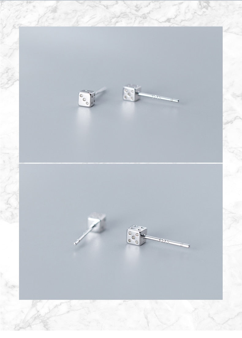 Boucle d’Oreille Homme DÉ (Paire)