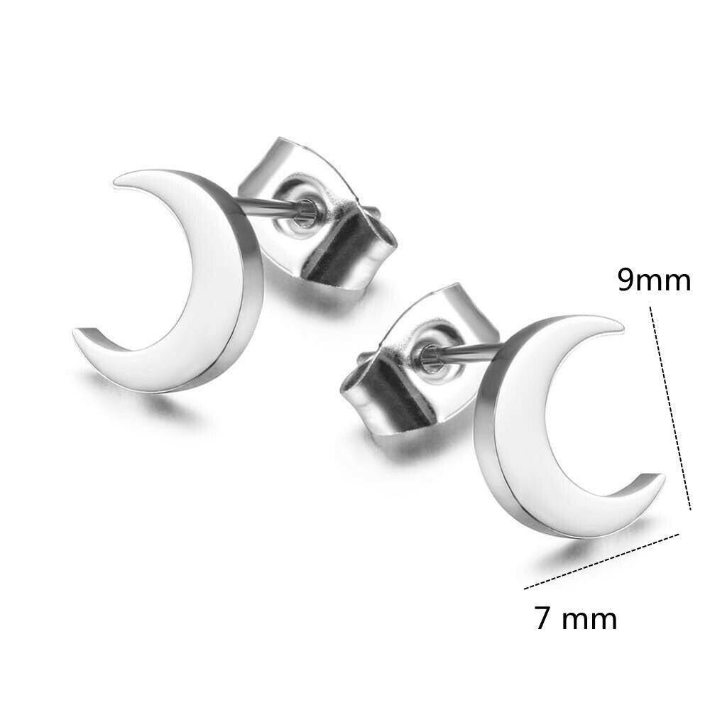 Boucle d'Oreille Demi Lune pour Homme