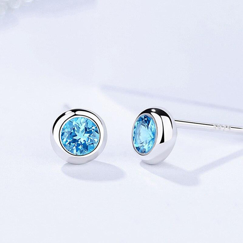 Boucle d'Oreille pour Homme avec Diamant Bleu