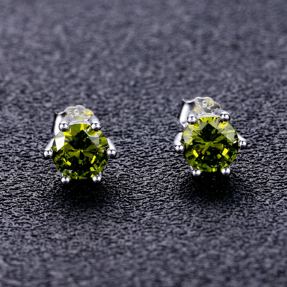 Boucle d'oreille diamant kaki pour homme