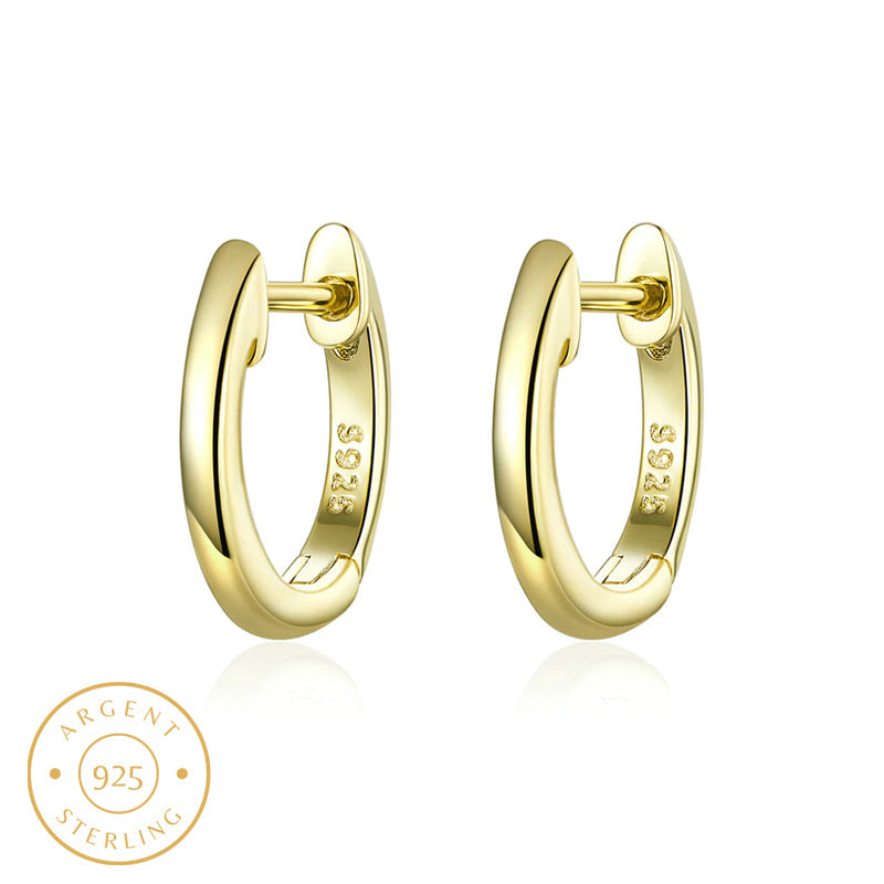 Boucle d'oreille homme dorée