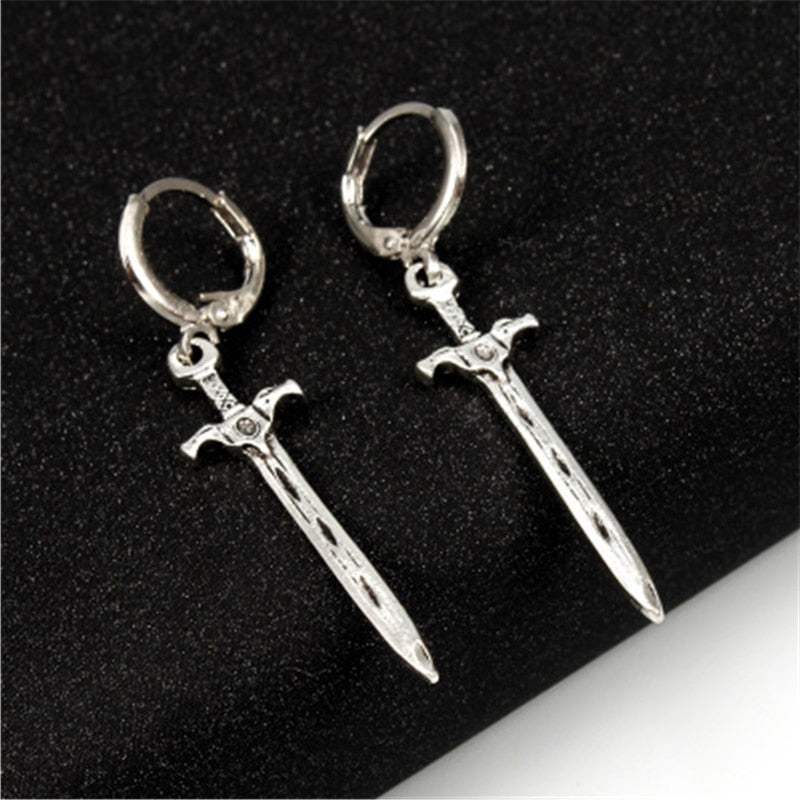 boucle d'oreille glaive homme
