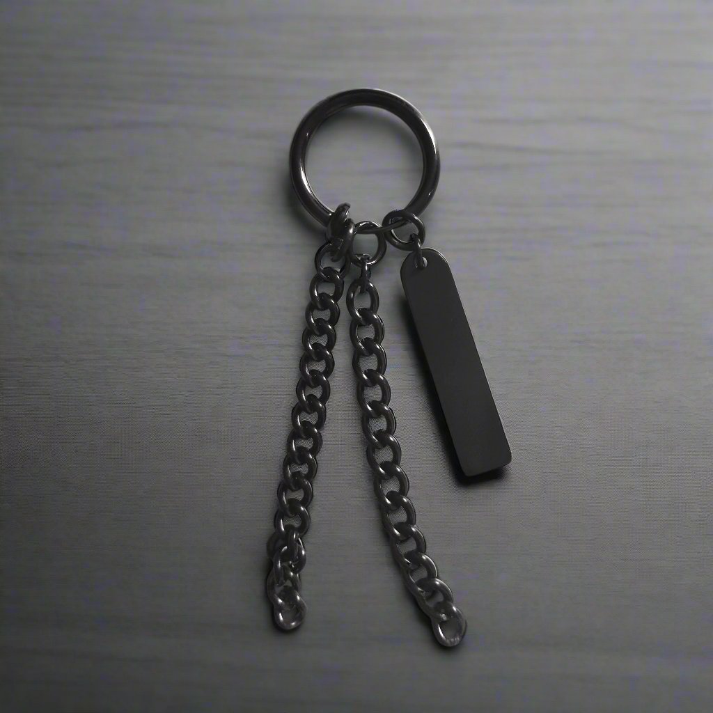 Boucle d'oreille noire homme fantaisie