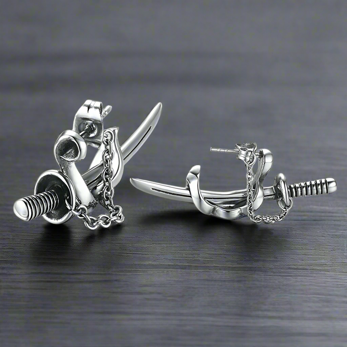Boucle d'Oreille Homme KATANA (Paire)