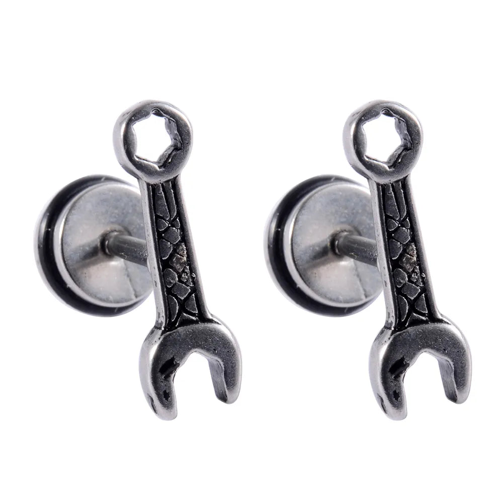 Boucle d'Oreille Homme Mécanique