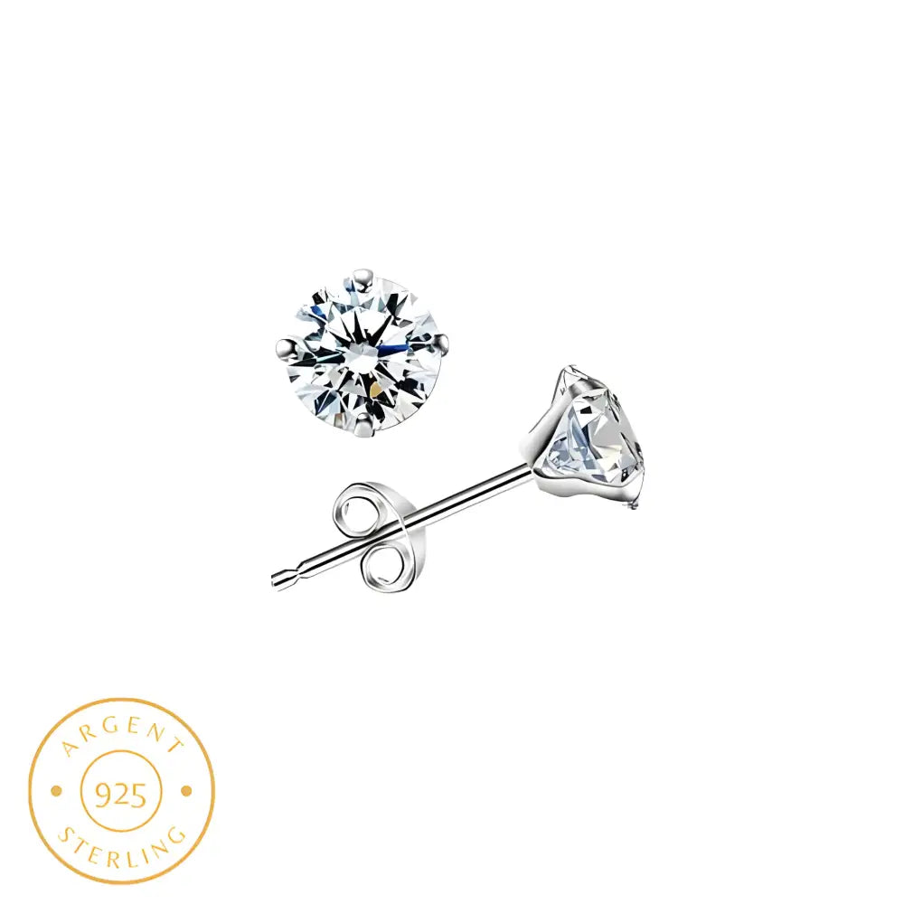 Boucle d'Oreille Homme Petit Diamant