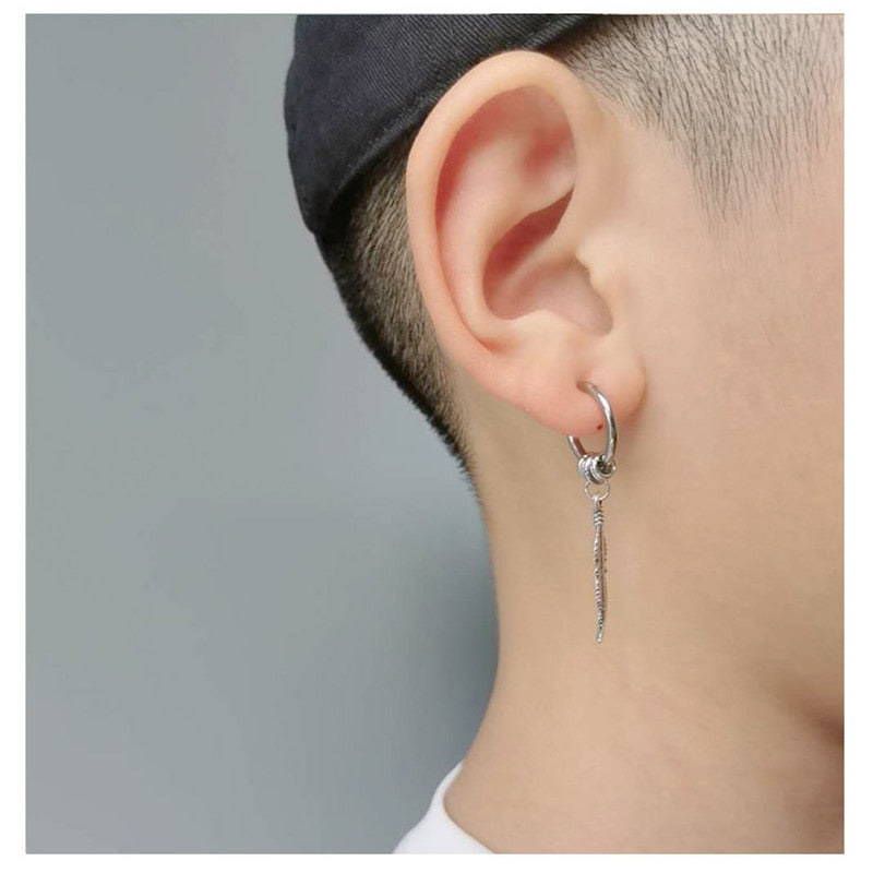 Boucle d’Oreille Homme PLUME (Paire)