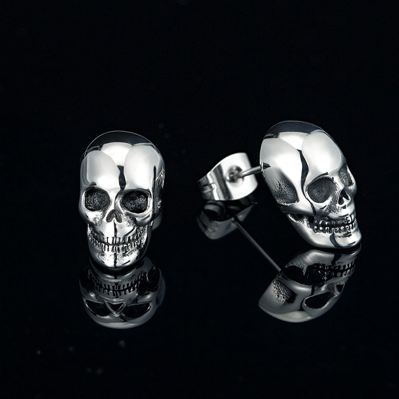 clou d'oreille skull