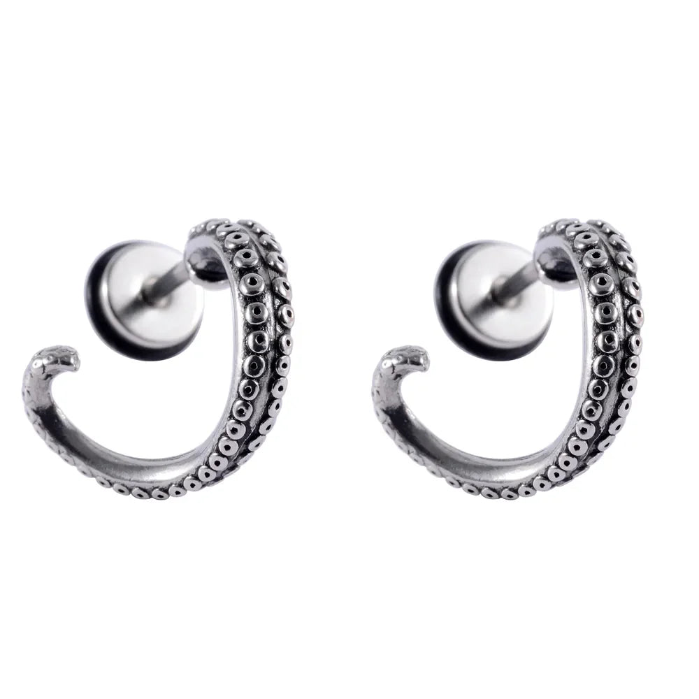 Boucle d'Oreille Homme Tentacule