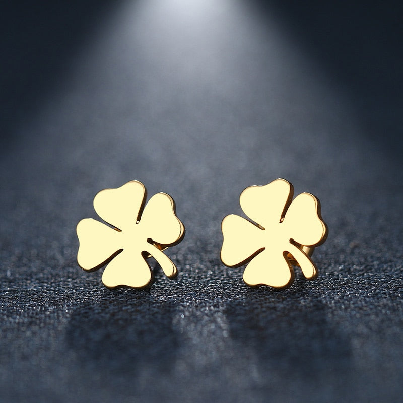 Boucle d’Oreille Homme TRÈFLE (Paire)