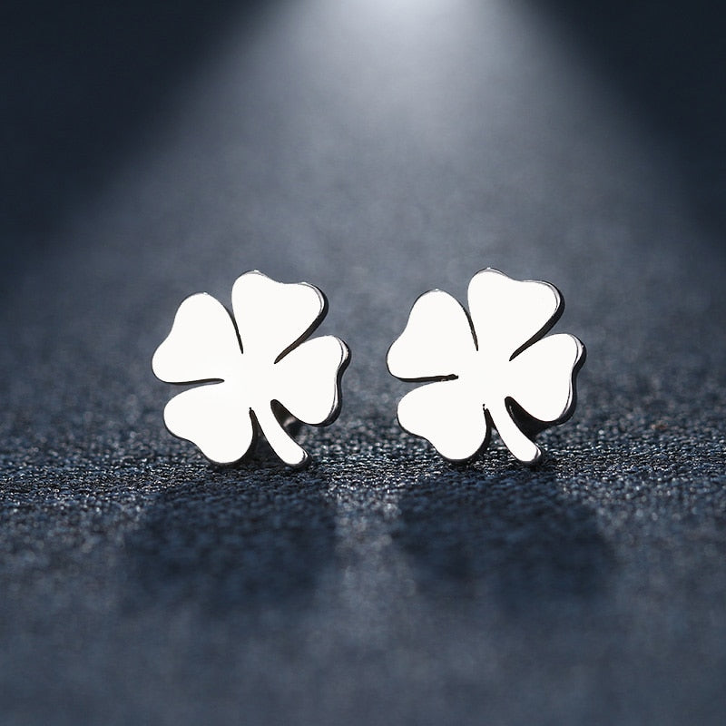 Boucle d’Oreille Homme TRÈFLE (Paire)