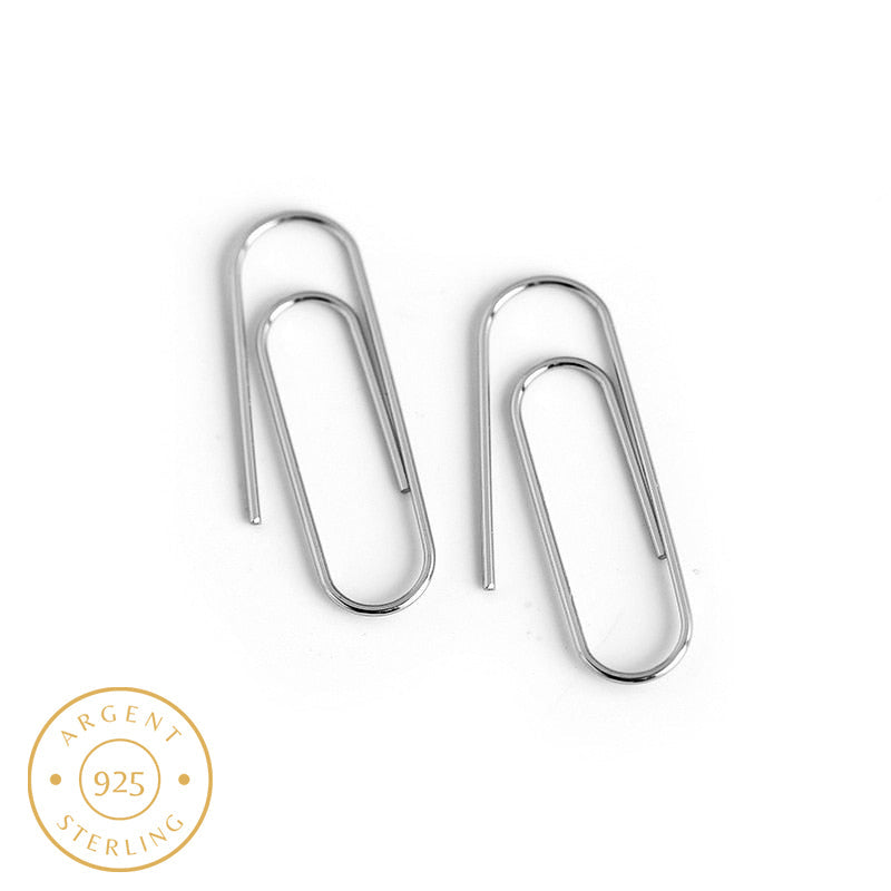 Boucle d'oreille homme trombone