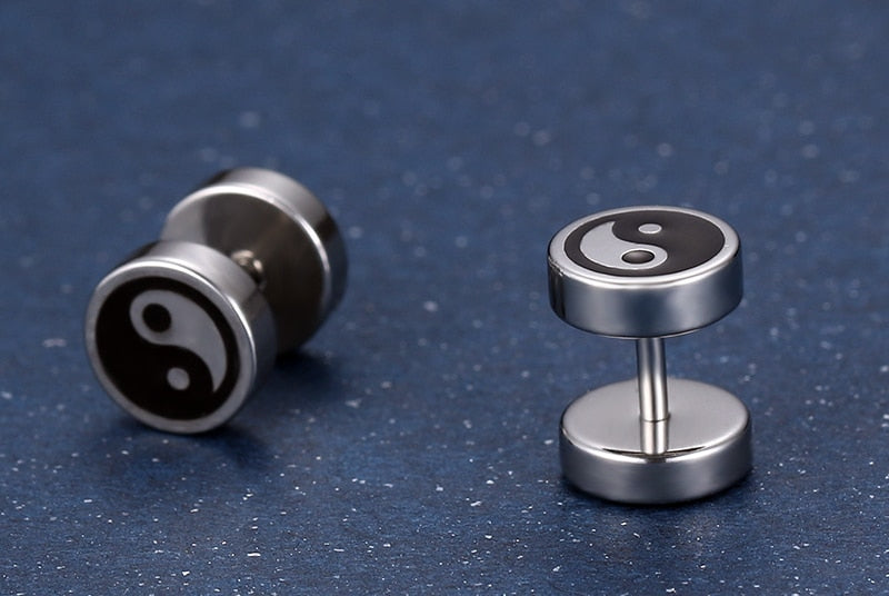 boucle d'oreille ying yang
