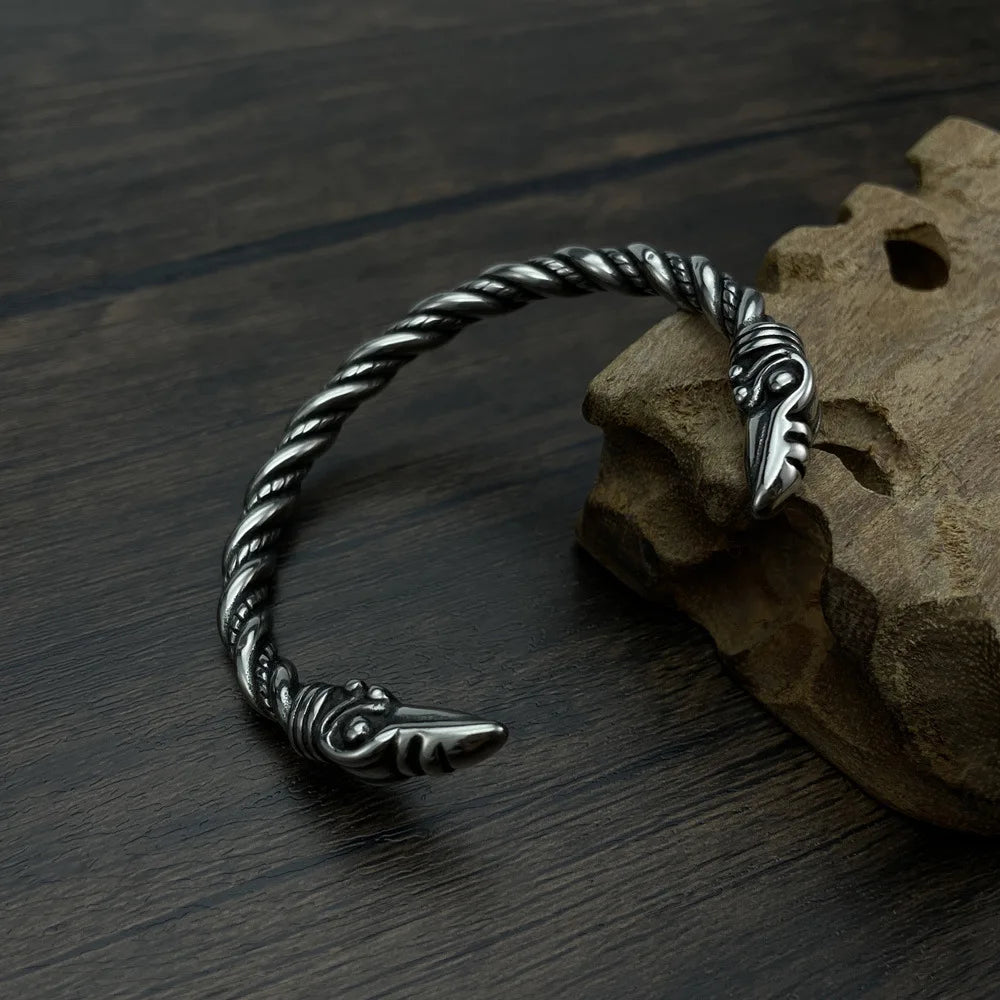 Bracelet Jonc Homme AIGLE VIKING - Style