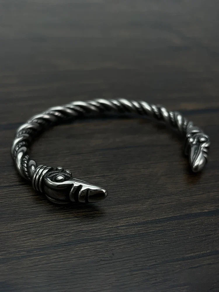 Bracelet Jonc Homme AIGLE VIKING - Style