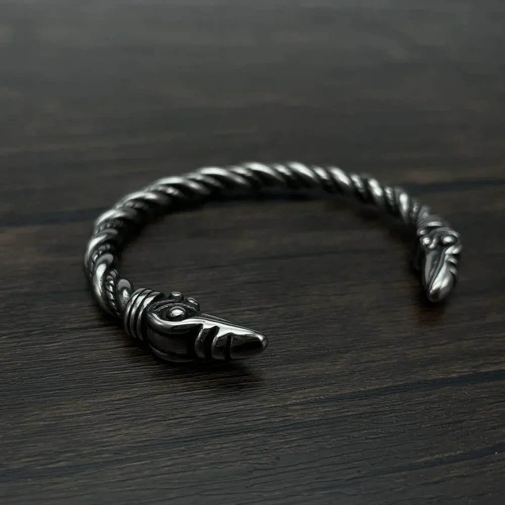Bracelet Jonc Homme AIGLE VIKING - Style