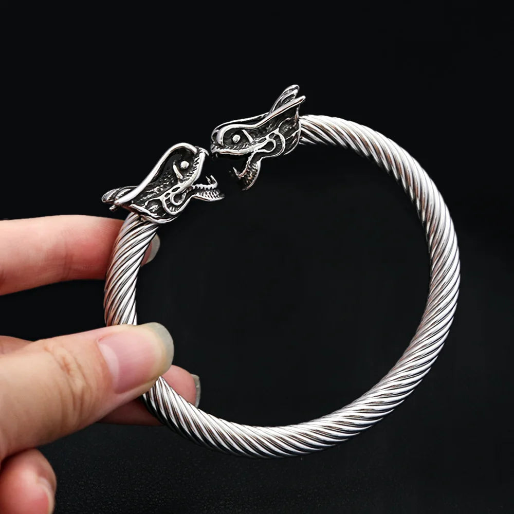 Bracelet Jonc Homme DRAGON VIKING - Style