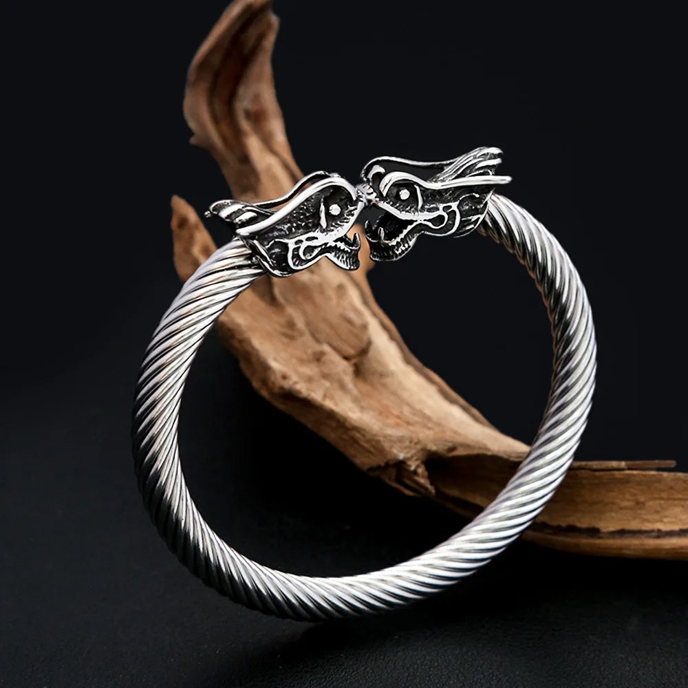 Bracelet Jonc Homme DRAGON VIKING - Style