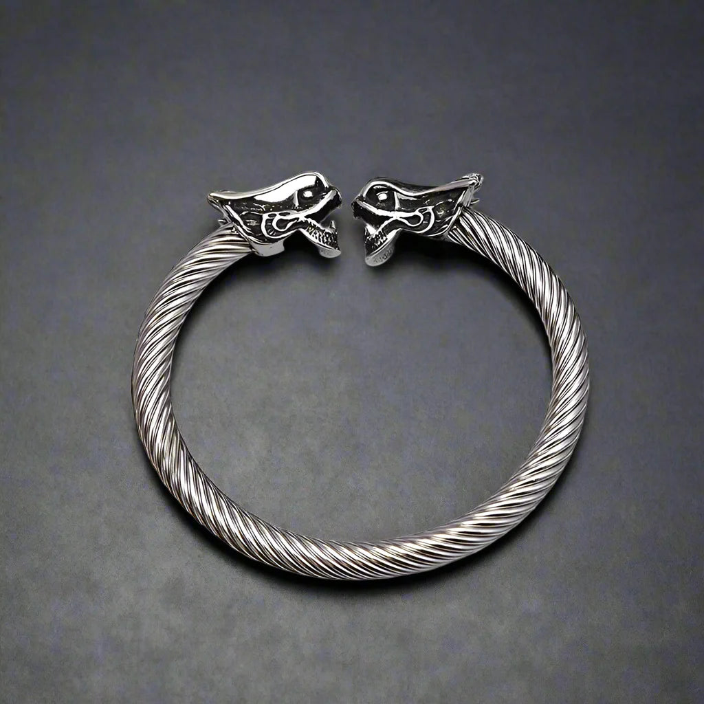 Bracelet Jonc Homme DRAGON VIKING - Style