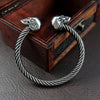 Bracelet Jonc Homme TETE DE MORT - Acier
