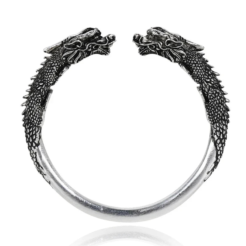 Bracelet Jonc Viking Homme DRAGON - Acier